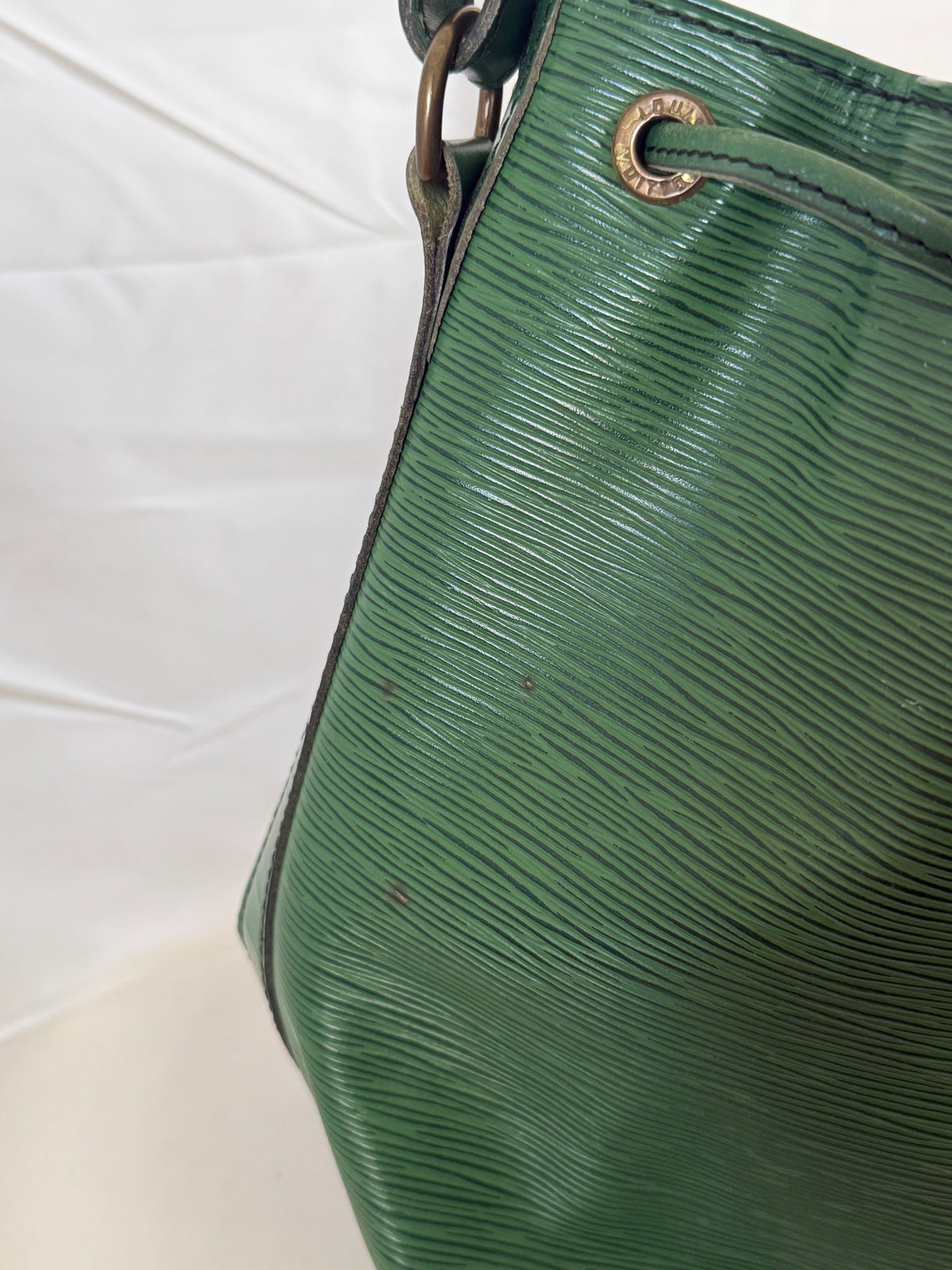 Louis Vuitton Noé Epi Leder Grün
